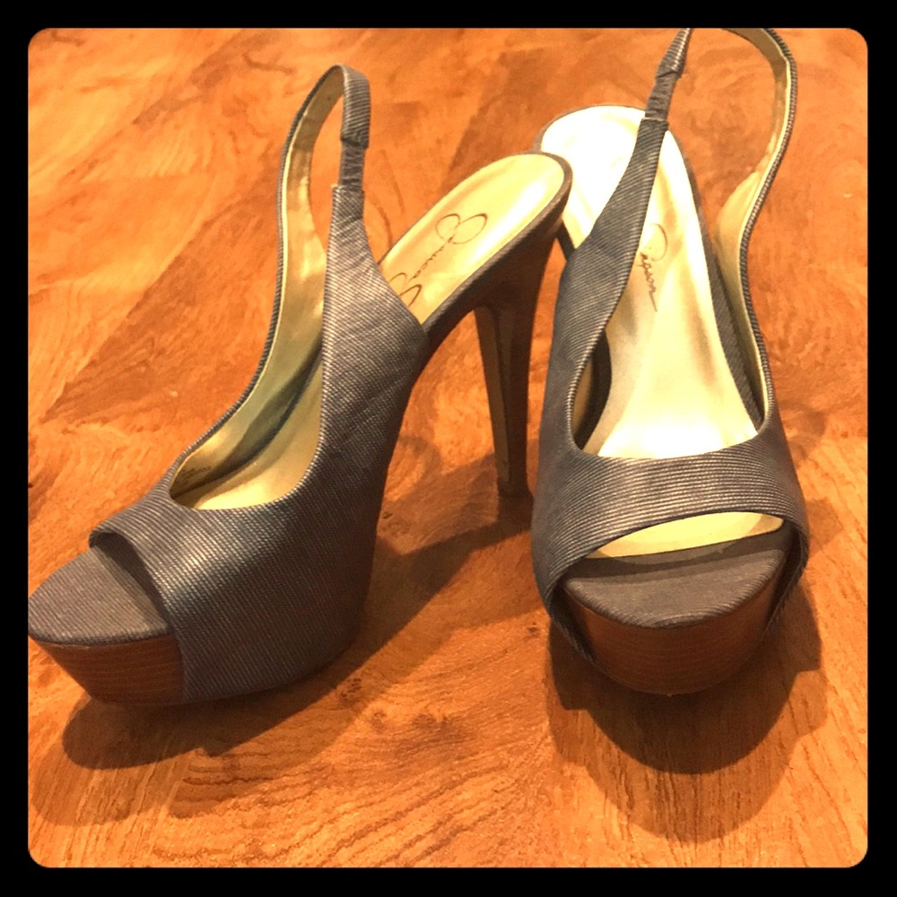 Jessica Simpson heels barely used - no toe marks